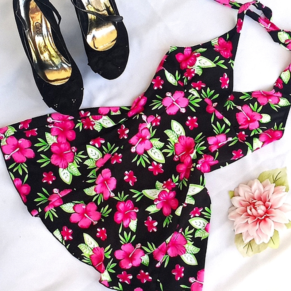Tropical Skirted Swimsuit